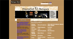 Desktop Screenshot of diversifiedantiques.com