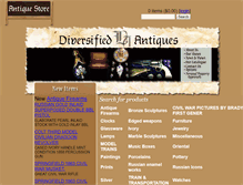Tablet Screenshot of diversifiedantiques.com